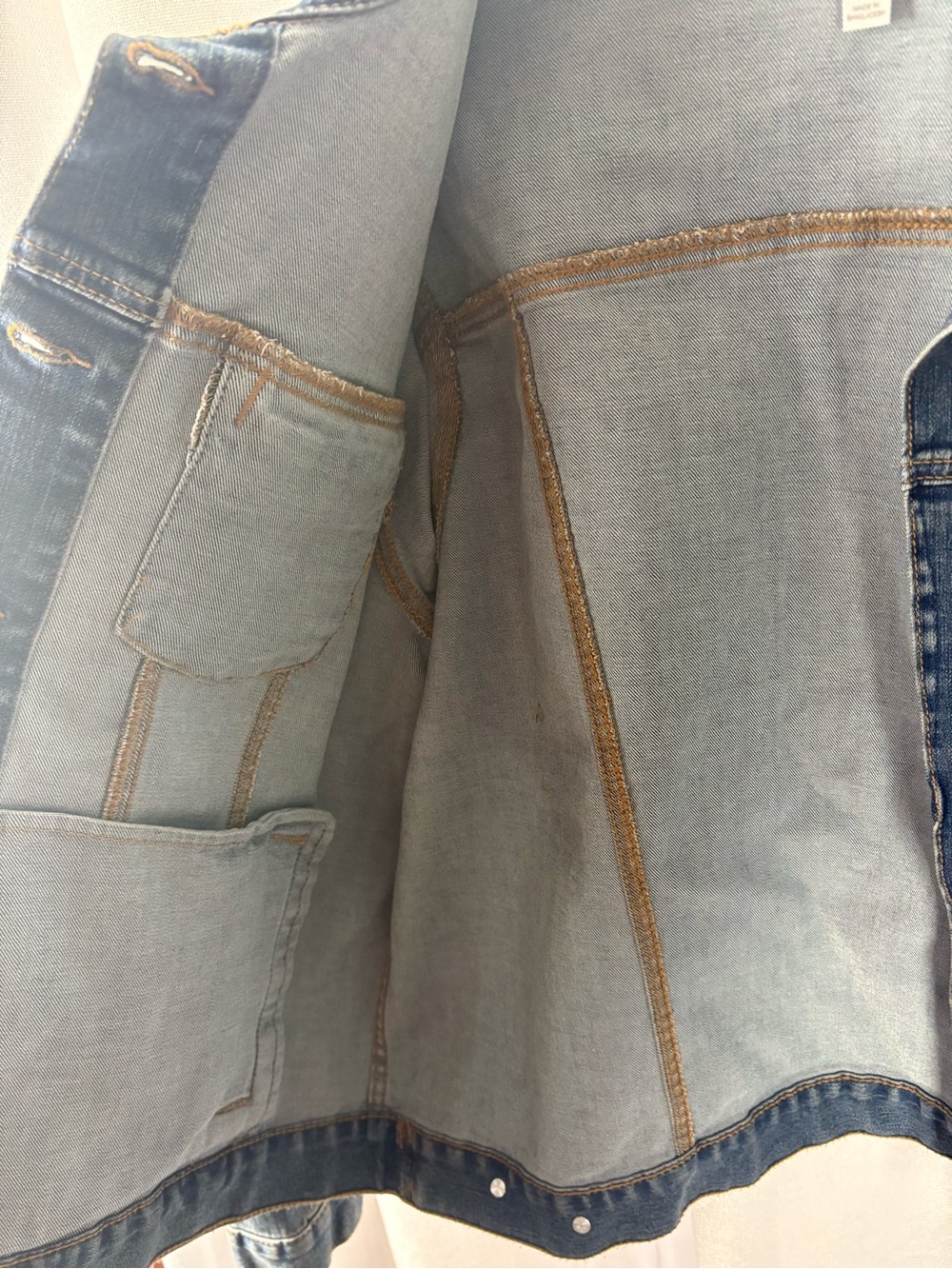 Time and Tru Denim Jacket Classic Fit Button Front Jean Jacket XXL GUC Plus Size - Picture 3 of 7